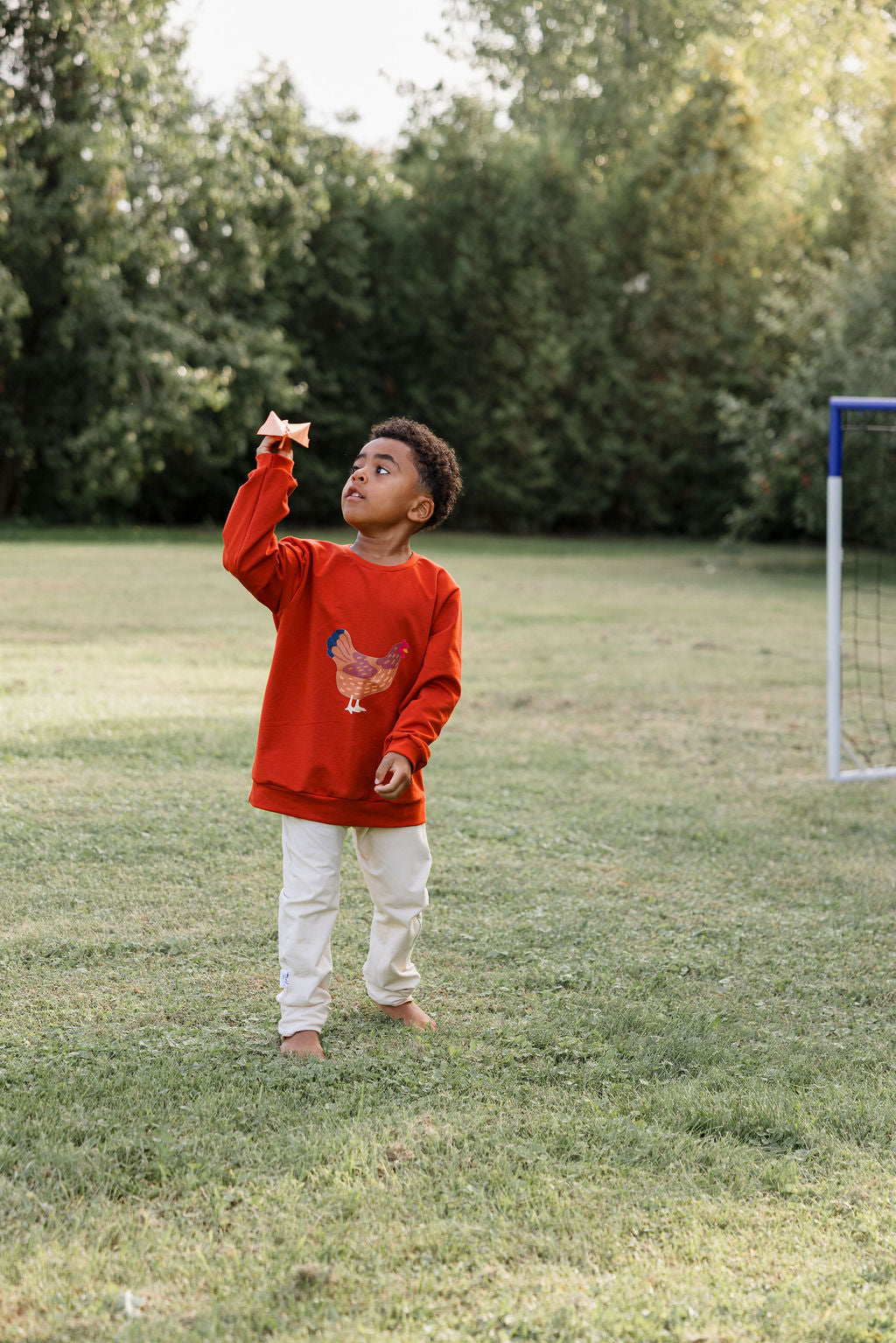 Crewneck Orange Brûlé DTF poule